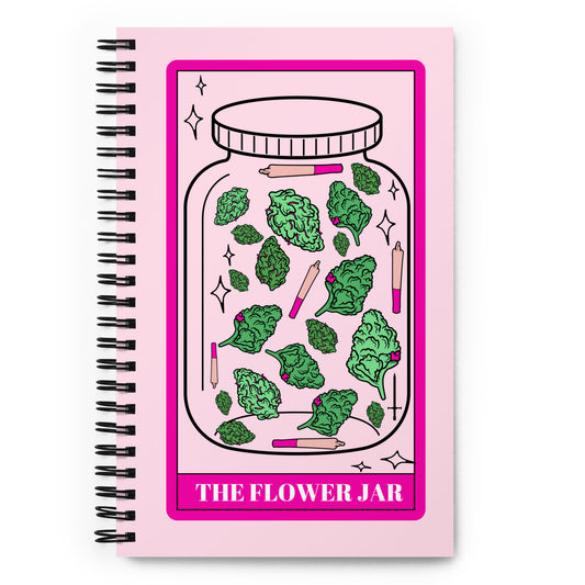 The Flower Jar Tarot Card Spiral notebookA good notebook can help you with motivation to take more notes, write down ideas, or list future dreams. This custom wire-bound notebook will be a great daily compa